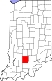 Map of Indiana highlighting Lawrence County.svg