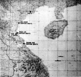 <span class="mw-page-title-main">Operation Pierce Arrow</span> 1964 U.S. aerial bombing campaign during the Vietnam War