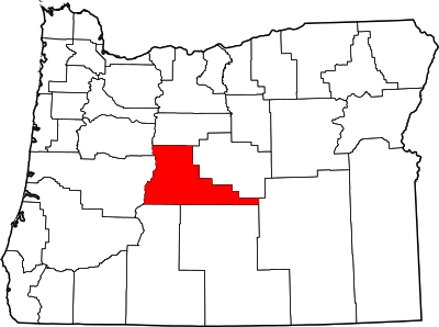 Map of Oregon highlighting Deschutes County.svg