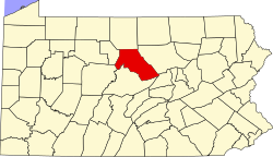 Map of Clinton County, Pennsylvania