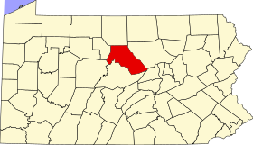 Locatie van Clinton County (Clinton County)