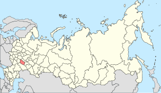 Location of Penza Oblast in Russia Map of Russia - Penza Oblast (2008-03).svg