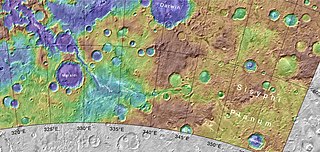 <span class="mw-page-title-main">Wegener (Martian crater)</span> Crater on Mars