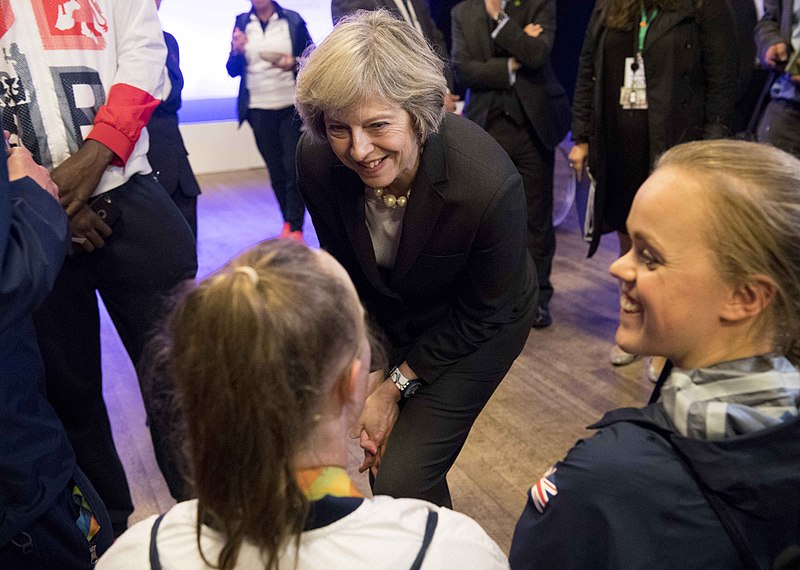 File:May visited British athletes in 2016 Paralympics.jpg