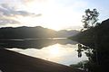 Meilin Reservoir at sunset.