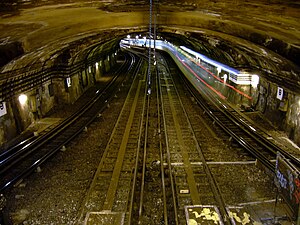 Paris underground metro, Porte de Charenton station, ligne 8.