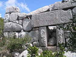 Metsad Abirim, eine Ruine eines Turms oder Mausoleums in der Nähe von Abirim