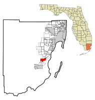 Miami-Dade County Florida Incorporated and Unincorporated areas Princeton Highlighted.svg