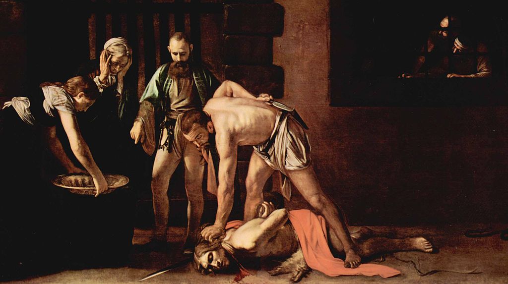 Michelangelo-Caravaggio 021 Beheading-of-St-John-the-Baptist cropped