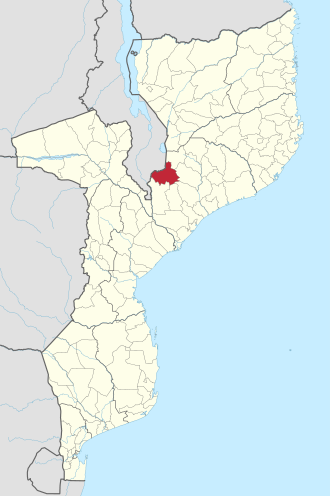 Milange district in Mozambique Milange District in Mozambique 2018.svg