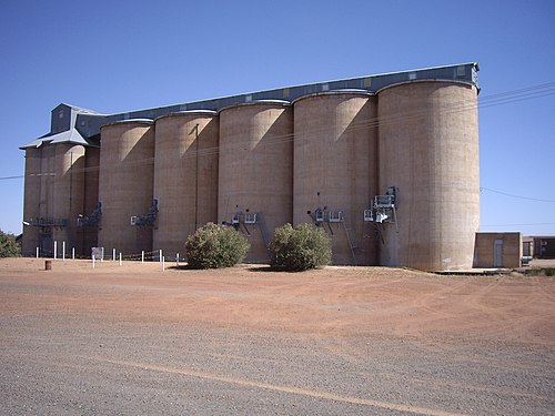 Grain silos in Australia