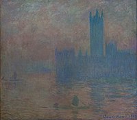 Houses of Parliament, Fog Effect Monet - Le Parlement de Londres, effet de brouillard, 1903.jpg