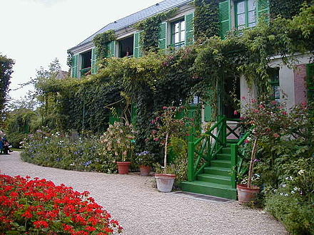 The French impressionist painter Claude Monet's house in Giverny, Normandy, Northern France