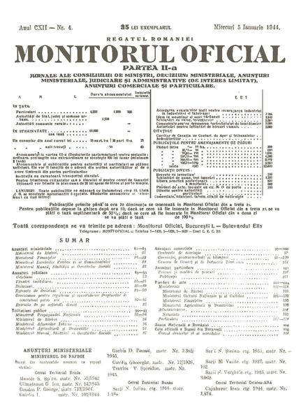 File:Monitorul Oficial al României. Partea a 2-a 1944-01-05, nr. 004.pdf