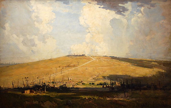 Mount St Quentin painting by Arthur Streeton (1918)