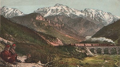 Neretva-brug bij Prenjalpe ten zuiden van Jablanica