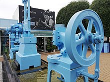 Preserved machinery at Newbridge headquarters Newbridge Silverware machinery.jpg