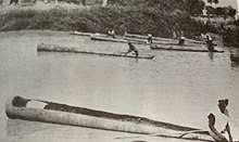 Fisher men in canoes. Nigerian Public Domain 809.jpg