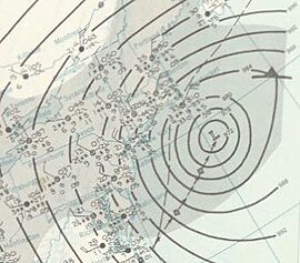Nor'easter 1960-03-04 hava durumu haritası.jpg