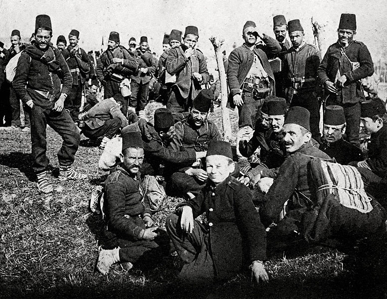 File:Ottoman militia and redif troops at rest.jpg