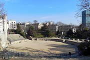 Le site actuel des arènes de Lutèce.