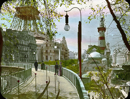 Moving sidewalk, Exposition Universelle, Paris, 1900