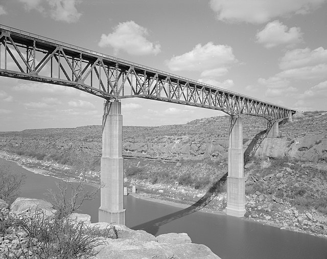 Pecos River High Bridge, near Langtry, Val Verde County, Texas