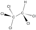 Structure 2D du pentachloroéthane