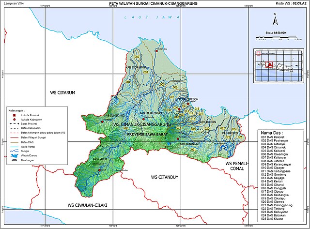 Peta Wilayah Sungai Cimanuk Cisanggarung