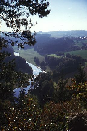 Saalevallei naby Hof in Beiere