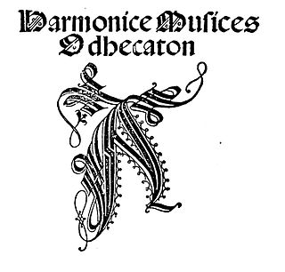 <i>Harmonice Musices Odhecaton</i> 1501 anthology of songs by Ottaviano Petrucci