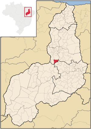 Localização de Arraial no Piauí