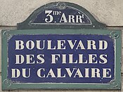 Plaque Boulevard Filles Calvaire - Paris III (FR75) - 2021-06-15 - 1.jpg
