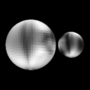 Thumbnail for File:Pluto &amp; Charon (Sub-earth 9 degrees latitude, 281 degrees longitude).png