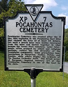 Pocahontas Cemetery Historical Marker