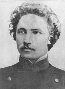 Nikolai Podvoisky, first head of the Red Sports International, as he appeared as a young man. Podvoisky 1903.jpg