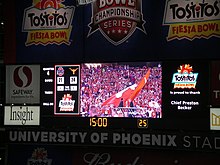 Post-game scoreboard from 2009 Fiesta Bowl Postgame scoreboard.jpg