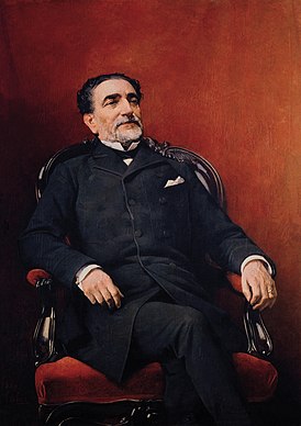 Praxedes Mateo Sagasta.  Casado del Alisal tarafından Pintado 1884.jpg