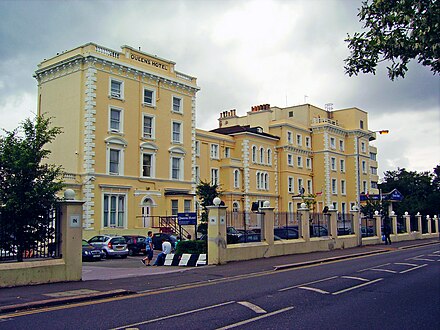 Queen's Hotel on Church Road. Émile Zola stayed here briefly.