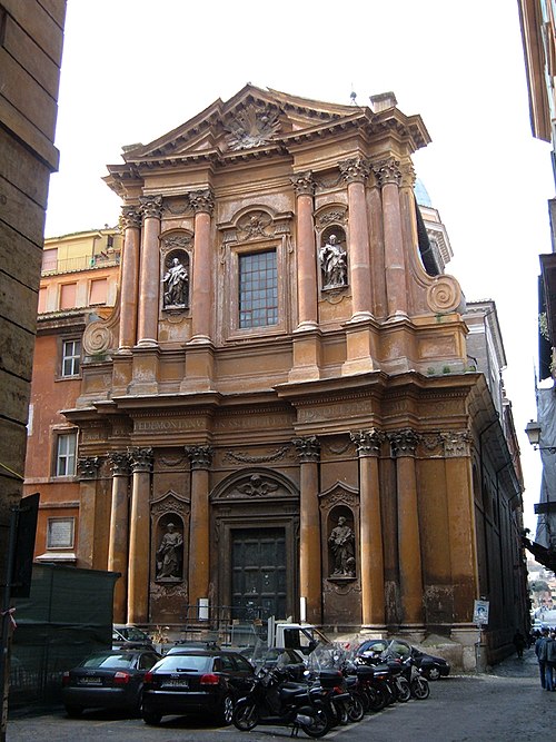 Church of the Trinità dei Pellegrini in Rome. Between this shrine and that of San Paolo alla Regola lay barracks of the Guard.