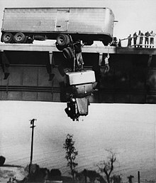 "Rescue on Pit River Bridge", the winning photograph Rescue on Pit River Bridge.jpg