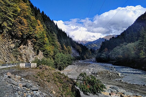 Image: Rioni river gorge in Upper Racha