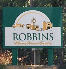 Robbins Welcome Sign Robbinsmovingforward.jpg