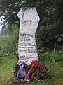 English: Partizan Memorial in Robeže / Robesch, August 16. 1942 Deutsch: Partisanendekmal in Robesch, 16. August 1942