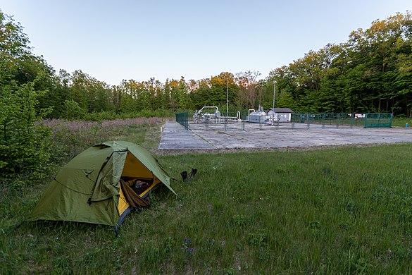 Rock Empire tent in woods near Mutěnice¨