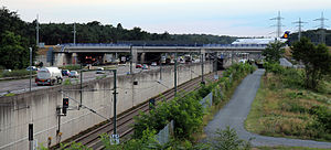 Taxiway bridge at Frankfurt Airport