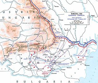 Operações ma Roménia de novembro 1916 a janeiro de 1917