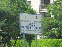 Rotonda stradale dedicata al Grande Torino