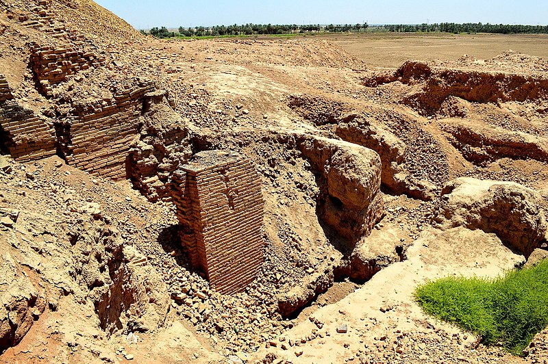 File:Ruins of the lower part of the ziggurat and temple of Nabu at Borsippa, Babel Governorate, Iraq.jpg