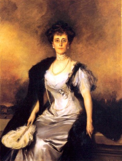Portrait of Ogden's wife, Ruth Livingston Mills, by François Flameng
